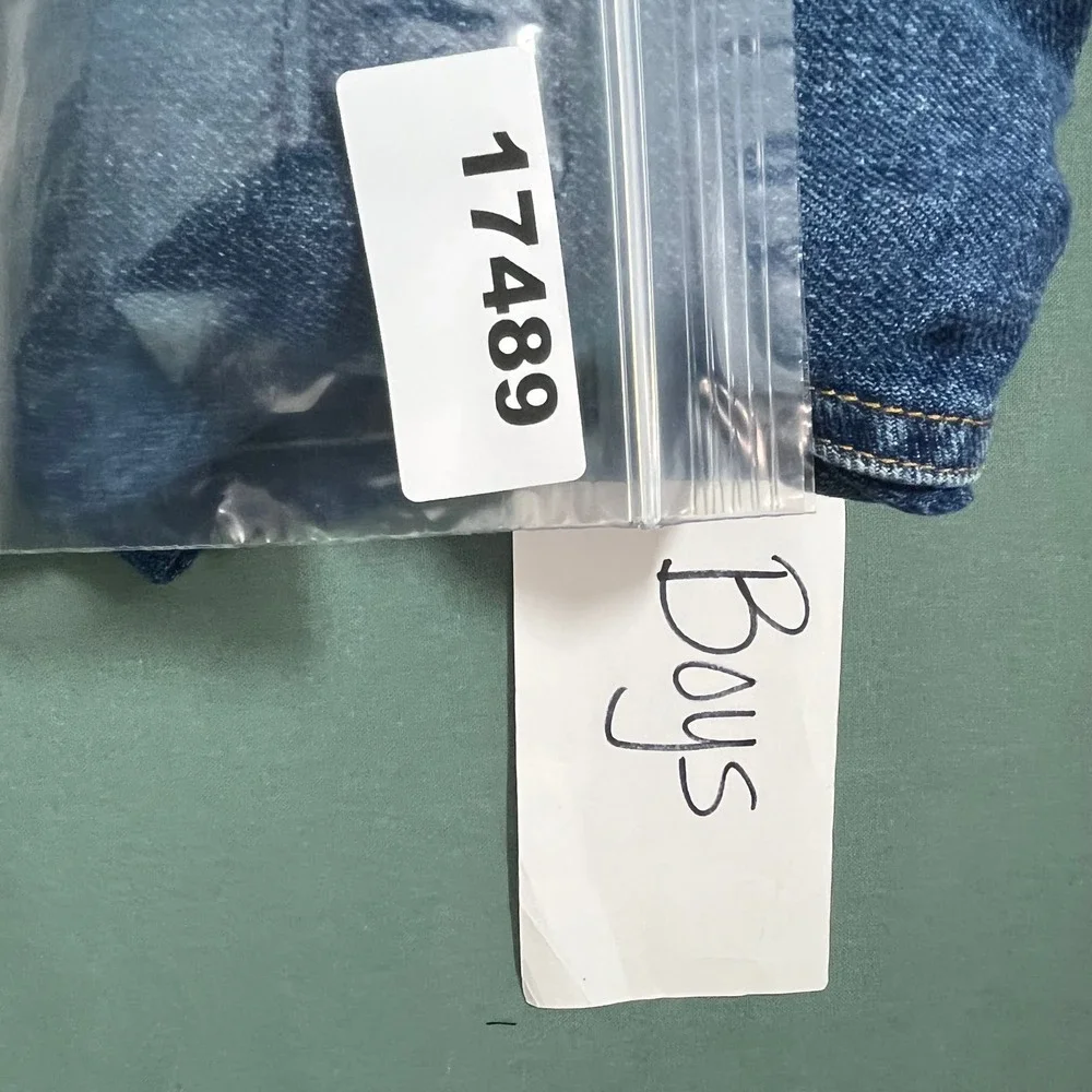 Vintage‎ Faded Glory To The Knee Shorts Boys 12 Blue Denim Medium Wash Pockets